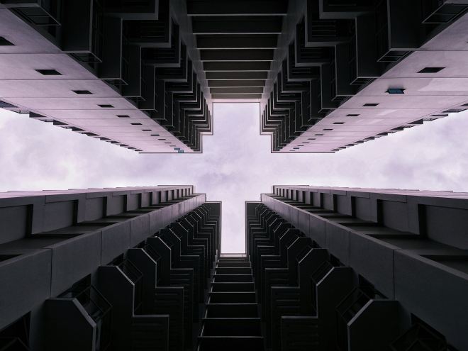 View of a block of HDB flats