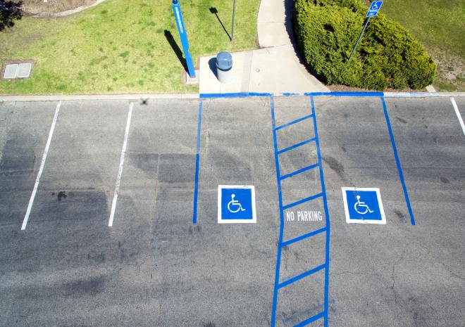 Disability parking spaces