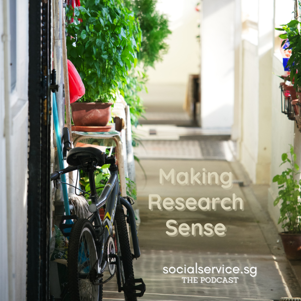 Making Research Sense (socialservice.sg) podcast cover (Photo by Samuel Sianipar on Unsplash)