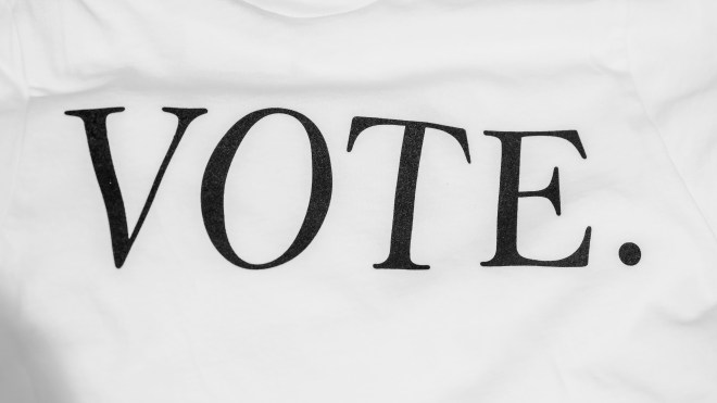 Shirt with 'Vote' word printed (Photo by Cyrus Crossan on Unsplash)