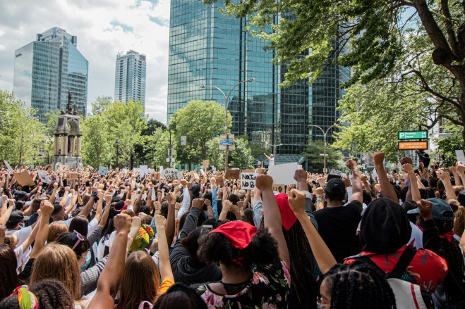 Black Lives Matter protest in Montreal (Photo by Ying Ge on Unsplash)
